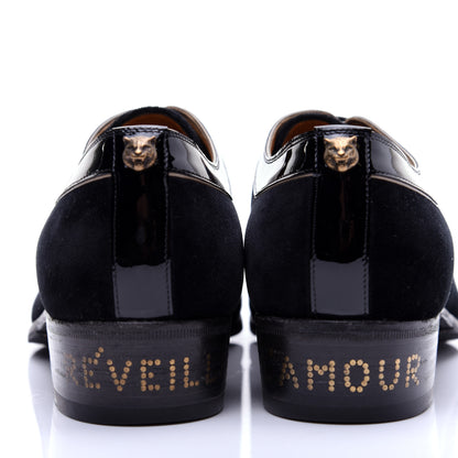 Gucci Velvet Mens Réveille L'Amour Loafers 8 Black 6 of 15