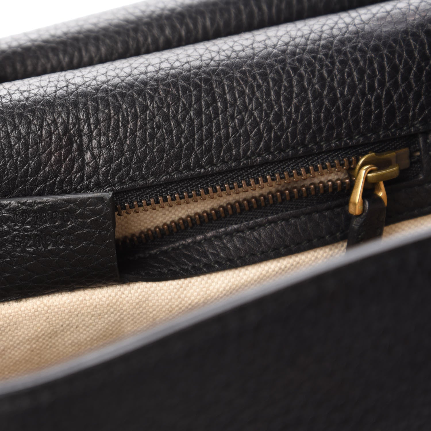 Gucci Calfskin Small GG Marmont Top Handle Bag Black 9 of 11