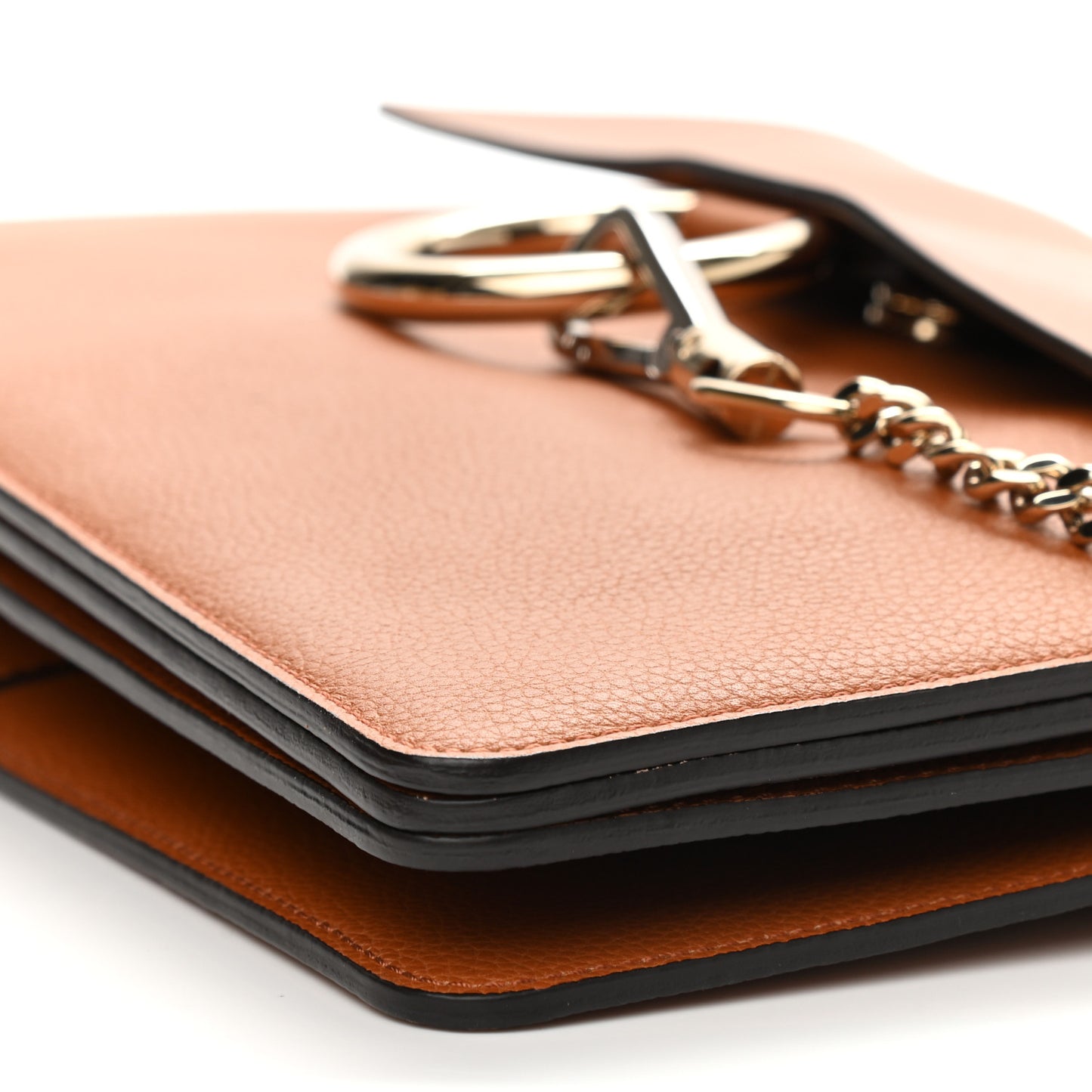 Goatskin Medium Faye Shoulder Bag Caramel