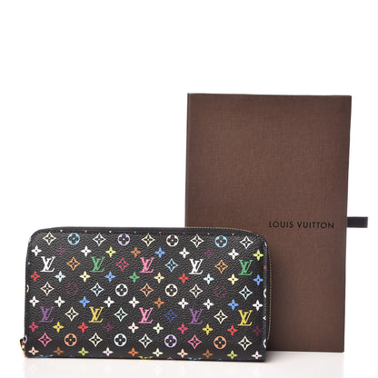 Louis Vuitton Monogram Multicolor Zippy Wallet Black Violet 11 of 11