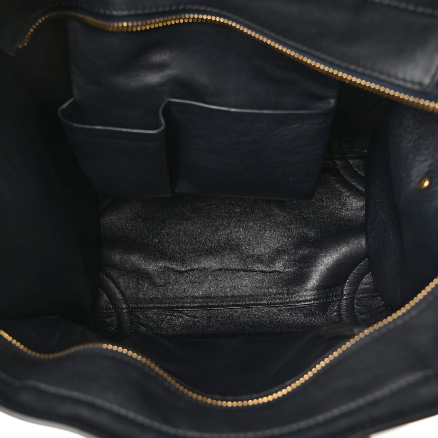 Smooth Calfskin Suede Mini Tri-Color Luggage Light Beige