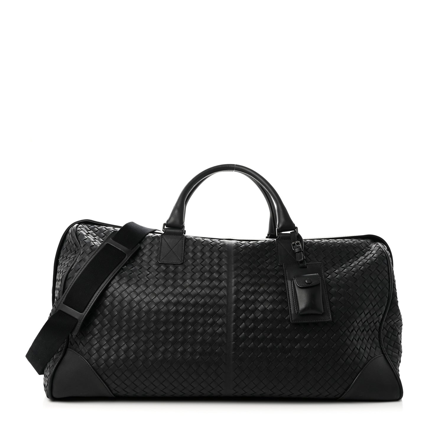 Nappa Intrecciato VN Large Duffel Ebano