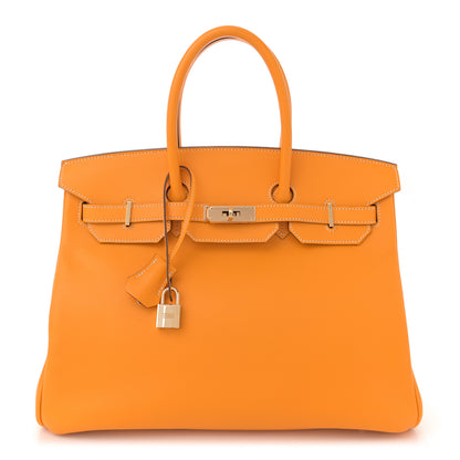 Hermes Epsom Candy Birkin 35 Jaune D'Or Feu 1 of 11