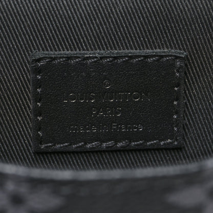 Louis Vuitton Monogram Eclipse Saumur Slingbag Black 6 of 9