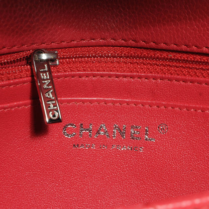 Chanel Washed Caviar Jumbo Single Flap Fuchsia 7 of 9