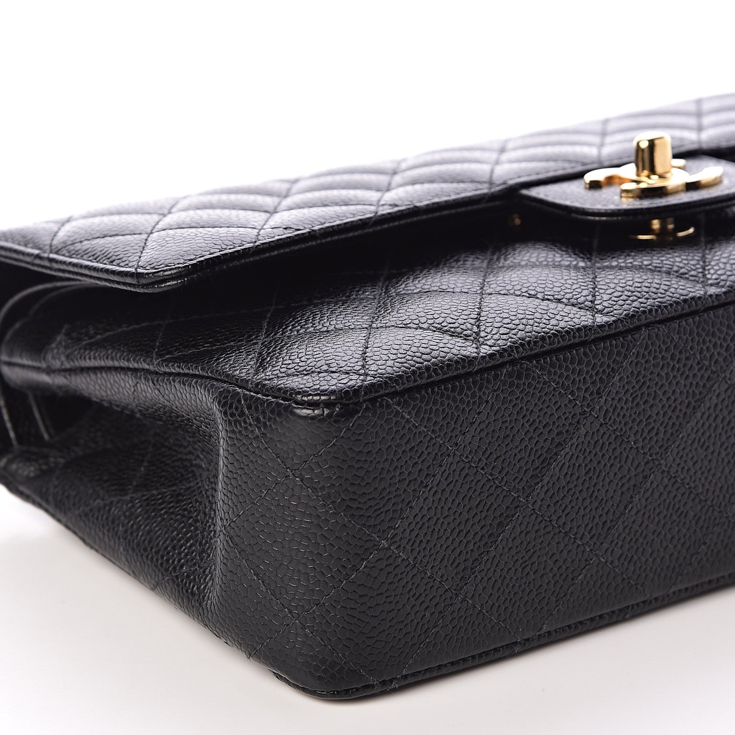 Chanel Caviar Quilted Medium Double Flap Black 8 of 12