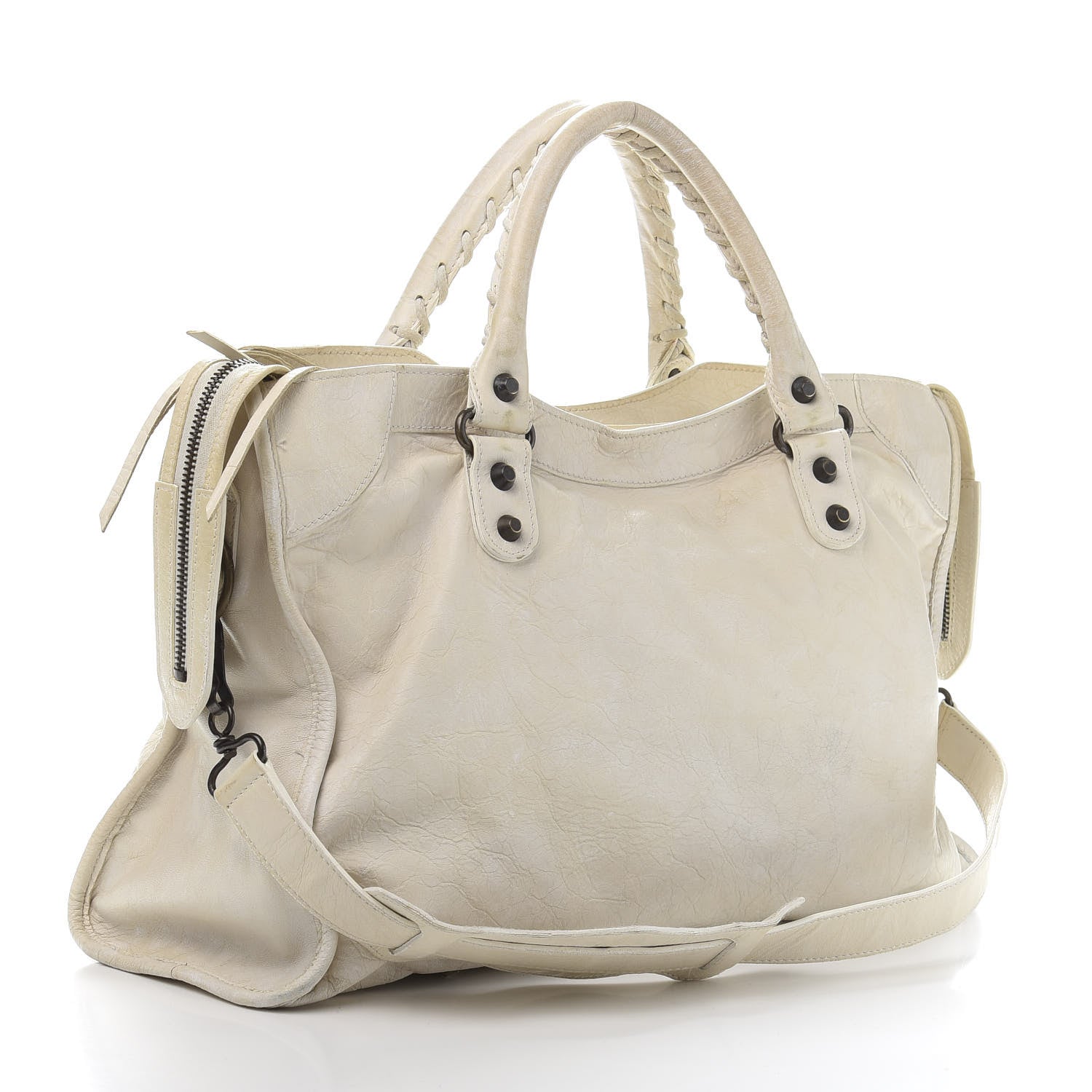 Balenciaga Agneau Classic Hardware City White 4 of 16