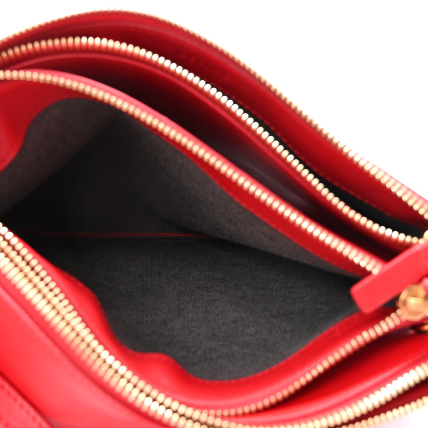 Lambskin Small Trio Crossbody Bag Red
