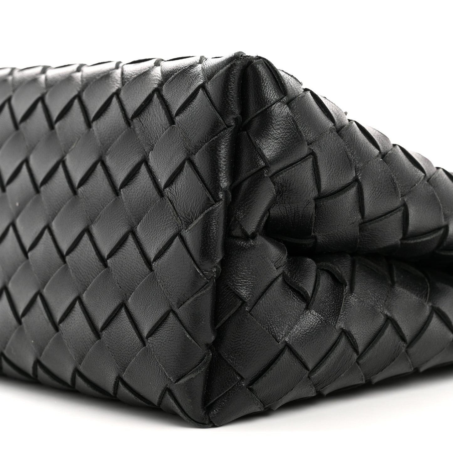 Nappa Intrecciato Small Andiamo Shoulder Bag Black