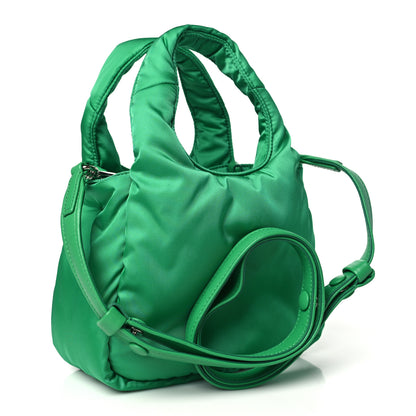 Prada Re-Nylon Soft Padded Small Double Handled Shoulder Bag Mango 3 of 9