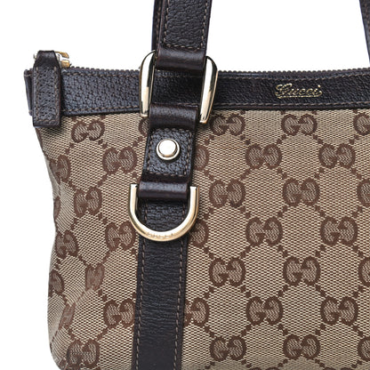 Gucci Monogram Small Abbey Tote Dark Brown 19 of 33