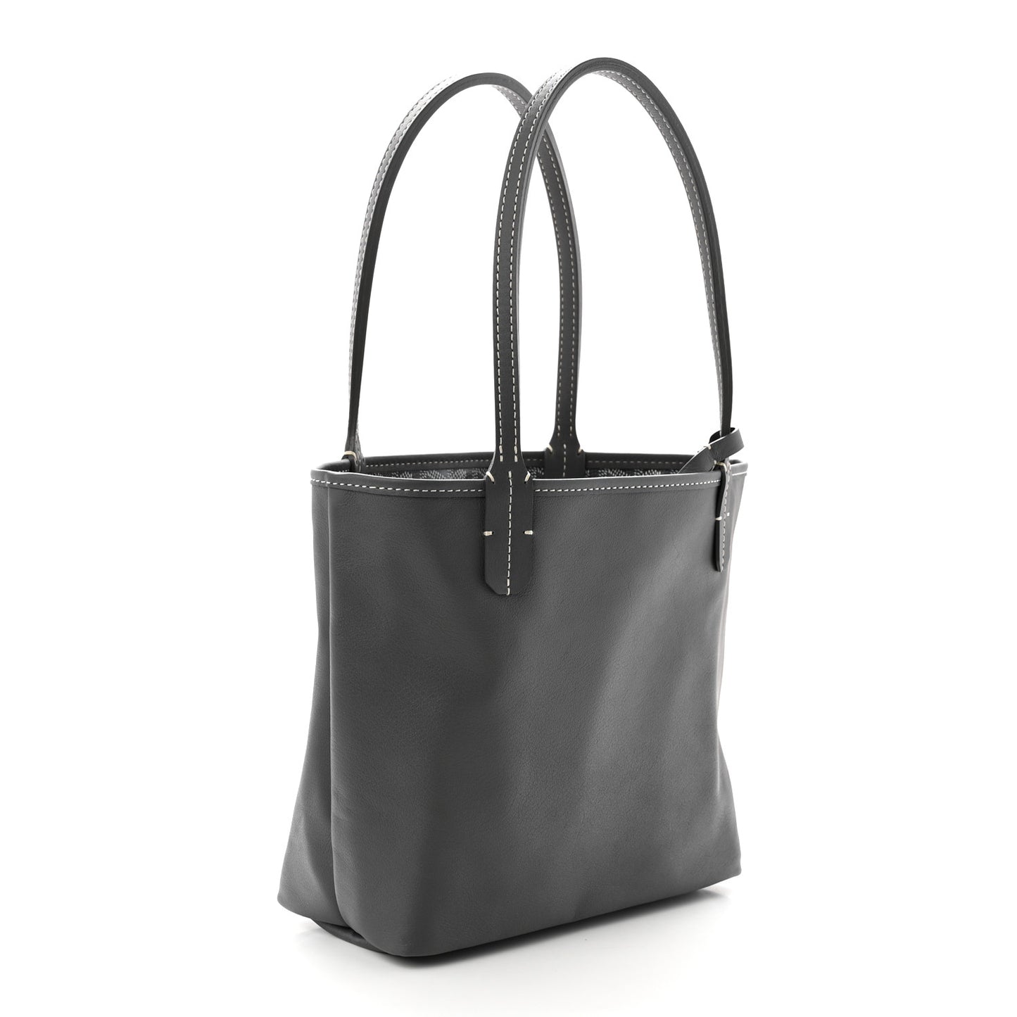 Goyardine Reversible Mini Anjou Grey