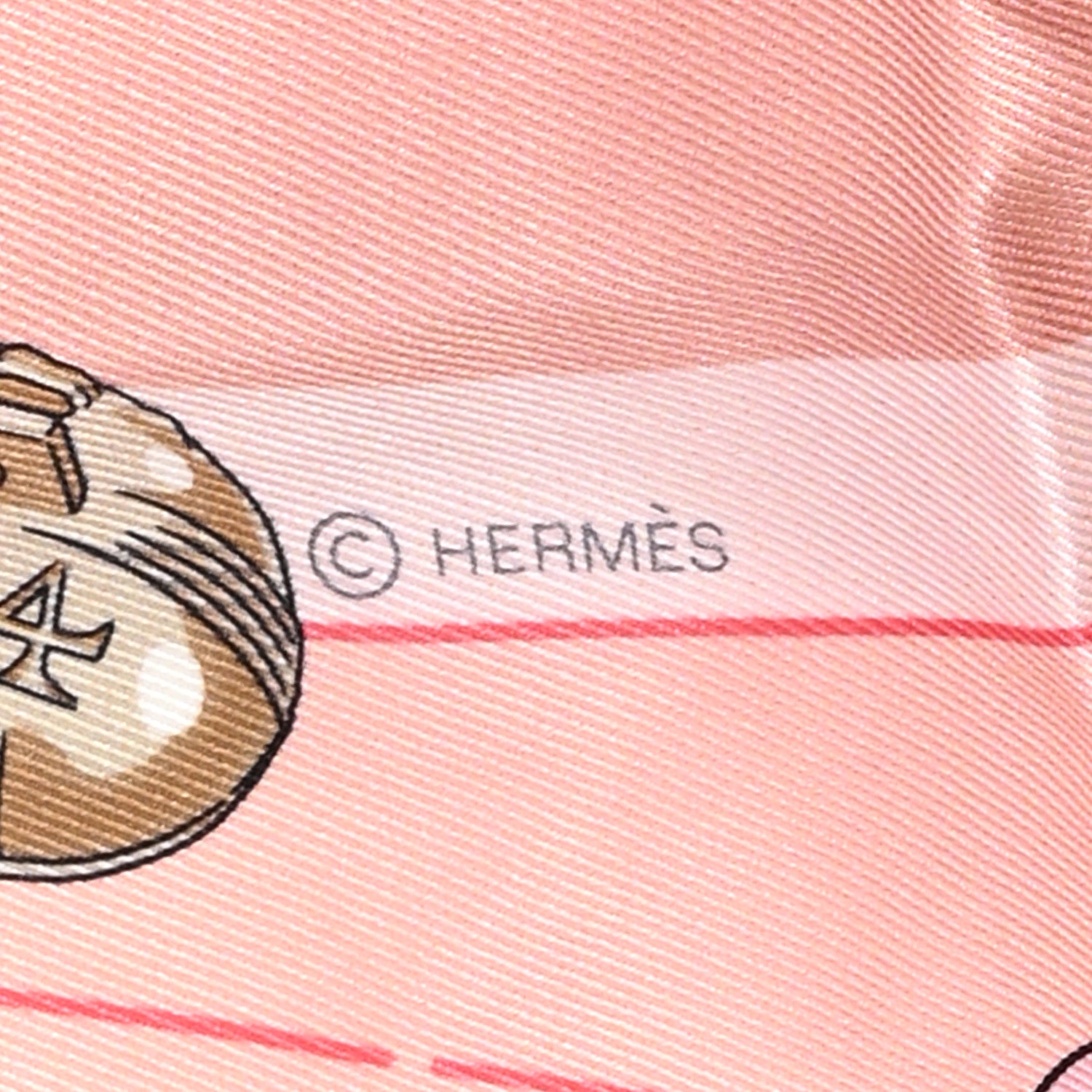 Hermes Silk Chorus Stellarum Scarf 70 Rose Poudre Gris 4 of 5