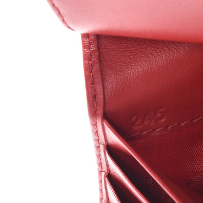 Miu Miu Vernice Crystal Logo Wallet Red 6 of 8