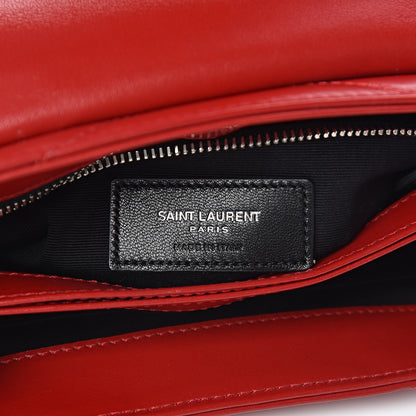 Saint Laurent Calfskin Y Quilted Monogram Toy Loulou Crossbody Bag Red 7 of 12