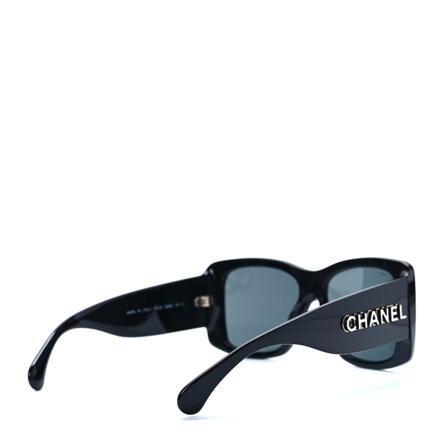 Acetate CC Logo Square Sunglasses 71472 Black