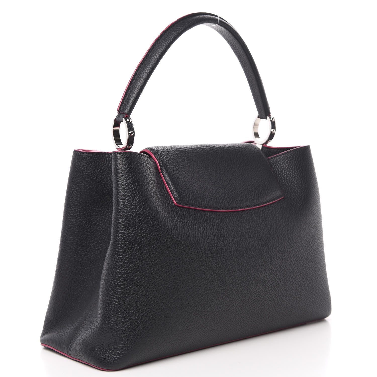 Louis Vuitton Taurillon Capucines MM Cobalt Fuchsia 3 of 10