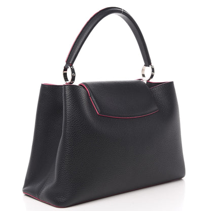 Louis Vuitton Taurillon Capucines MM Cobalt Fuchsia 3 of 10