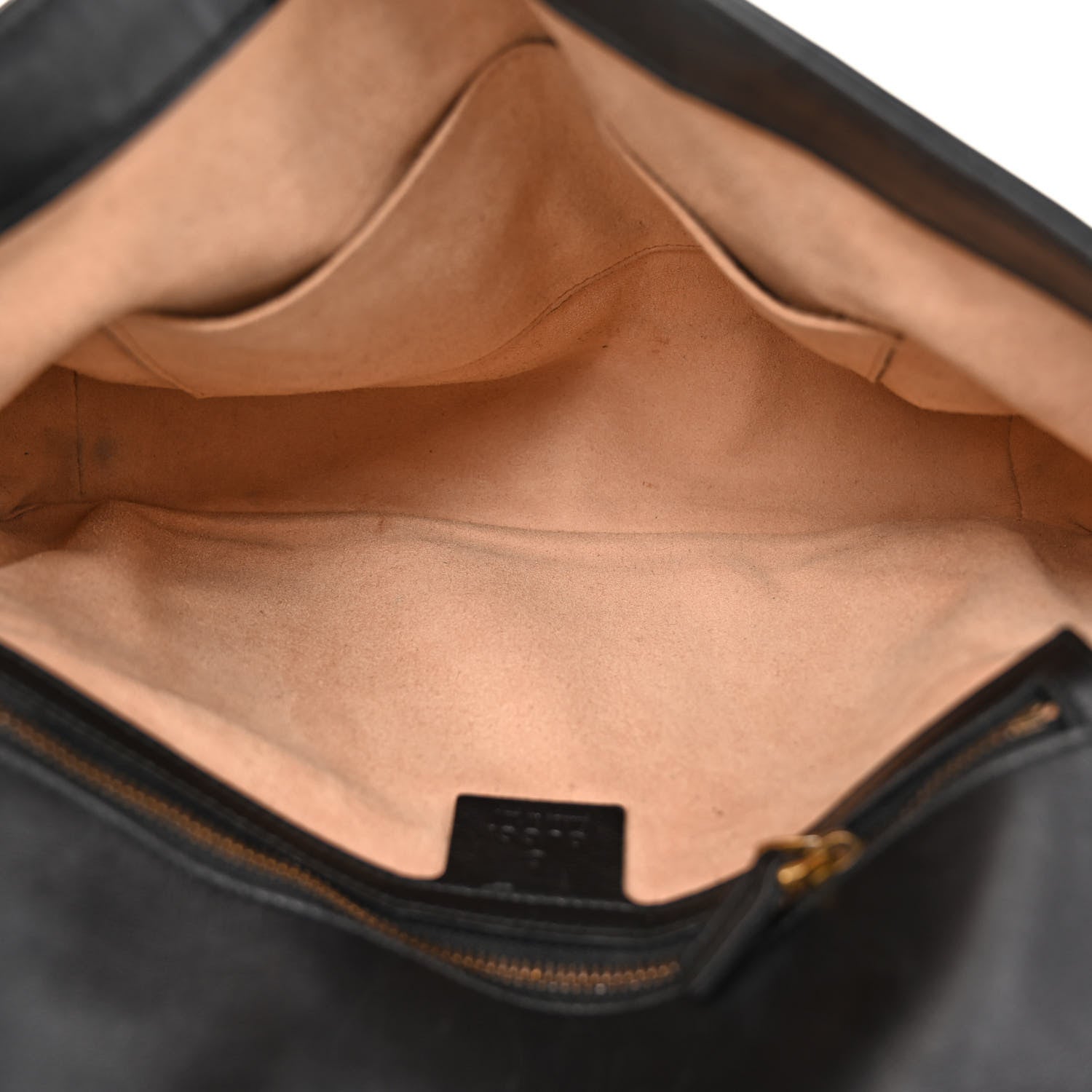 Gucci Calfskin Matelasse Medium GG Marmont Shoulder Bag Black 5 of 9