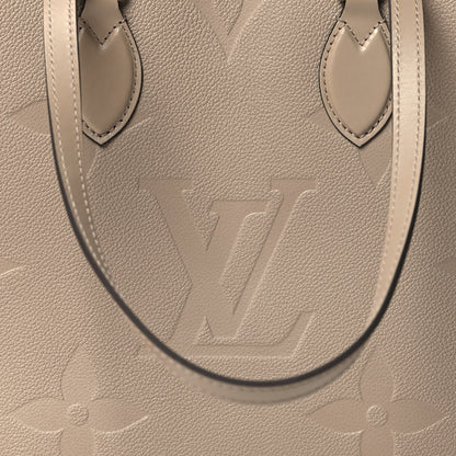 Louis Vuitton Empreinte Monogram Giant Onthego MM Tourterelle 7 of 10