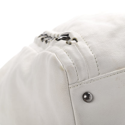 Chanel Calfskin Large East West Modern Chain Tote White 11 of 23