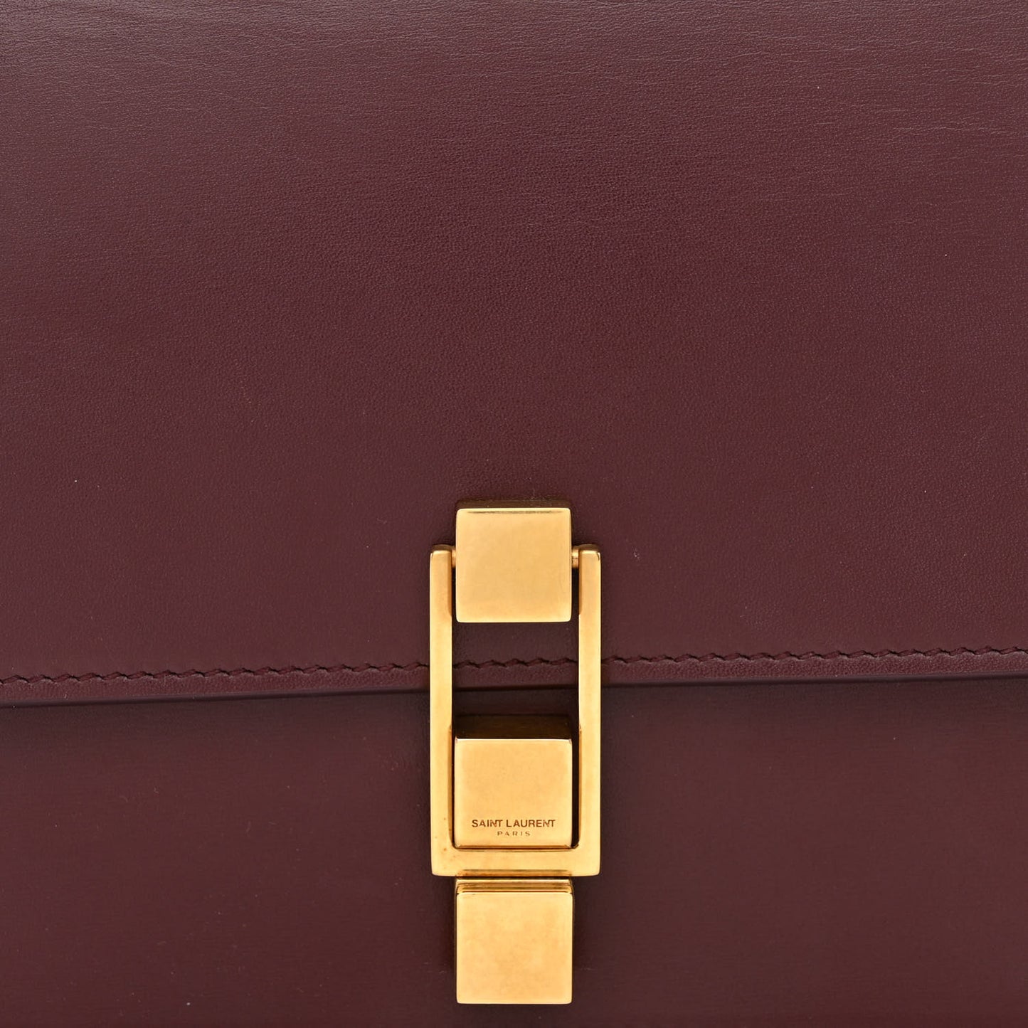 Smooth Calfskin Le Carre Satchel Opyum Red