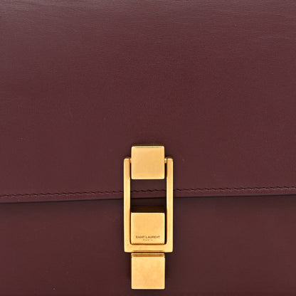 Saint Laurent Smooth Calfskin Le Carre Satchel Opyum Red 8 of 12