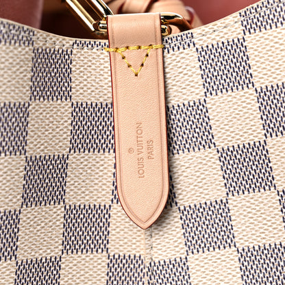 Louis Vuitton Damier Azur Braided Neonoe MM Peach Cream 6 of 11
