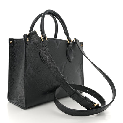 Louis Vuitton Empreinte Monogram Giant Onthego PM Black 3 of 9