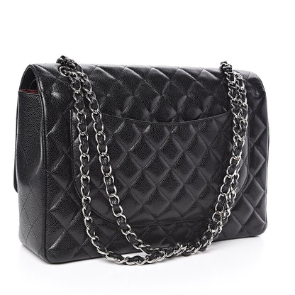 Chanel Caviar Quilted Maxi Double Flap Black 3 of 16