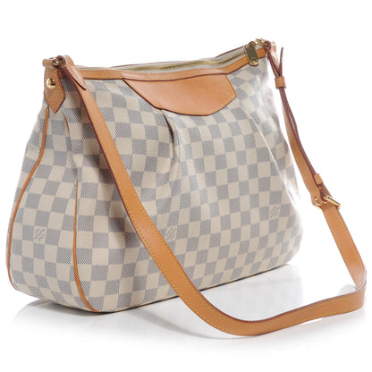 Louis Vuitton Damier Azur Siracusa MM 3 of 8