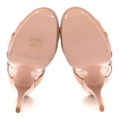 Saint Laurent Patent Tribute 105 Platform Sandals 36.5 Pale Pink 5 of 12