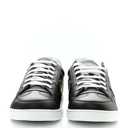 Christian Dior Calfskin Dior Star Ors Low Top Sneakers 39.5 Black 2 of 9