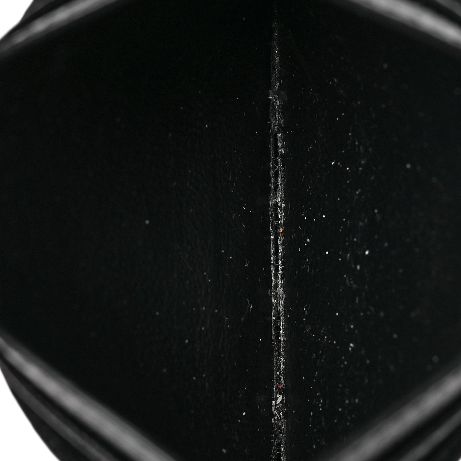 Saint Laurent Grain De Poudre Matelasse Chevron Monogram Credit Card Case Black 5 of 6