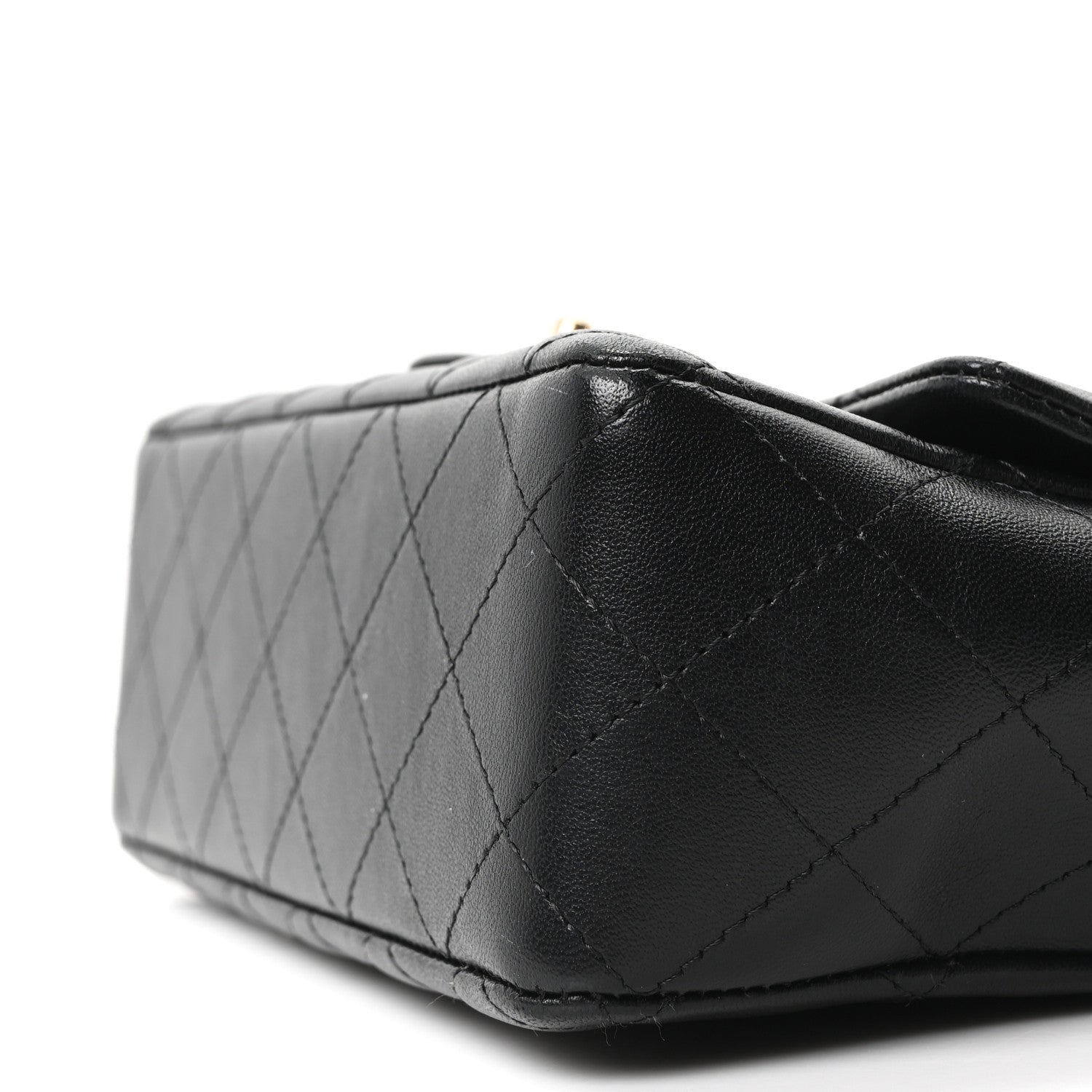 Chanel Lambskin Quilted Mini Rectangular Flap Black 10 of 10