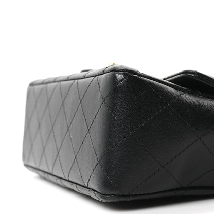 Chanel Lambskin Quilted Mini Rectangular Flap Black 10 of 10