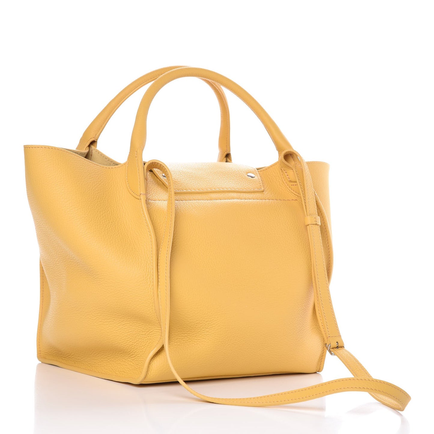 Supple Grained Calfskin Small Big Bag Sunflower