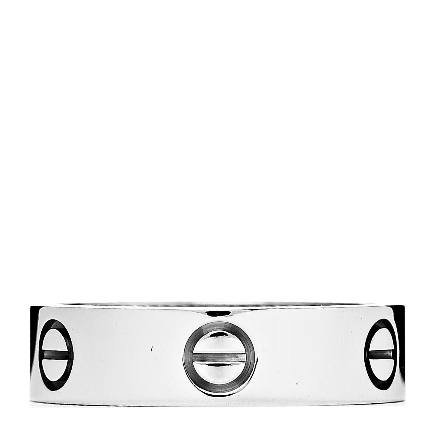 18K White Gold 5.5mm LOVE Ring 59 8.75