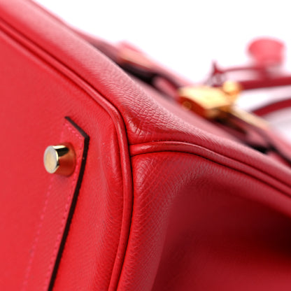 Hermes Epsom Birkin 30 Rouge Casaque 9 of 18