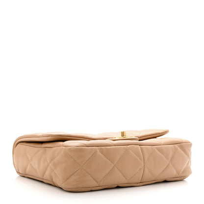 Chanel Lambskin Quilted Large CC Funky Town Flap Beige 4 of 11