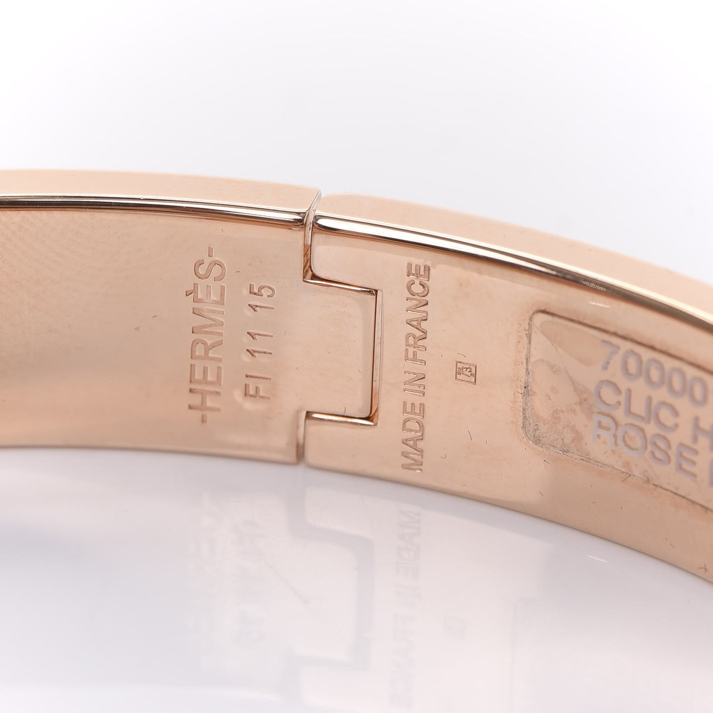 Enamel Narrow Clic Clac H Bracelet PM Rose Cassata