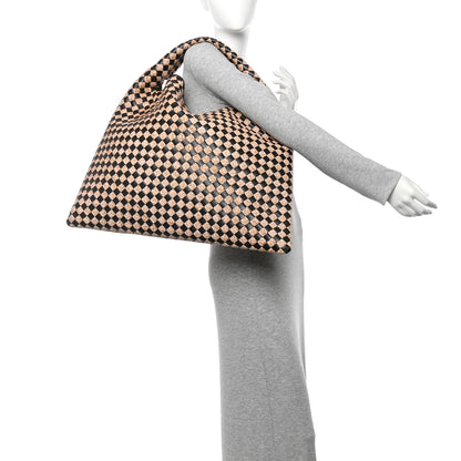 Bottega Veneta Nappa Raffia Intrecciato Large Hop Fondant Natural 2 of 10