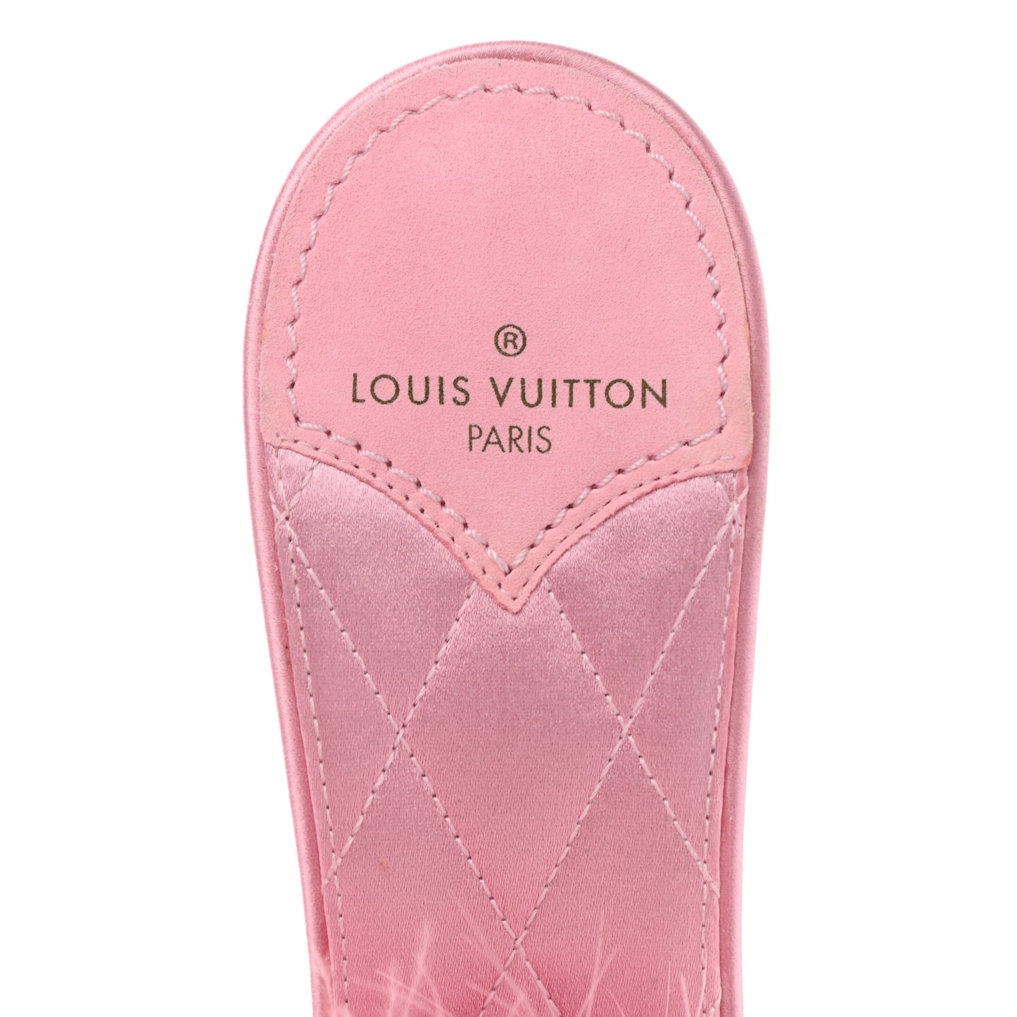 Fur Crystal LV Marilyn Mule 39 Rose