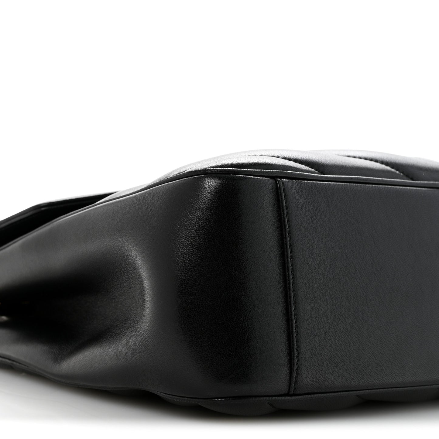 Lambskin Quilted Monogram Large Loulou Black