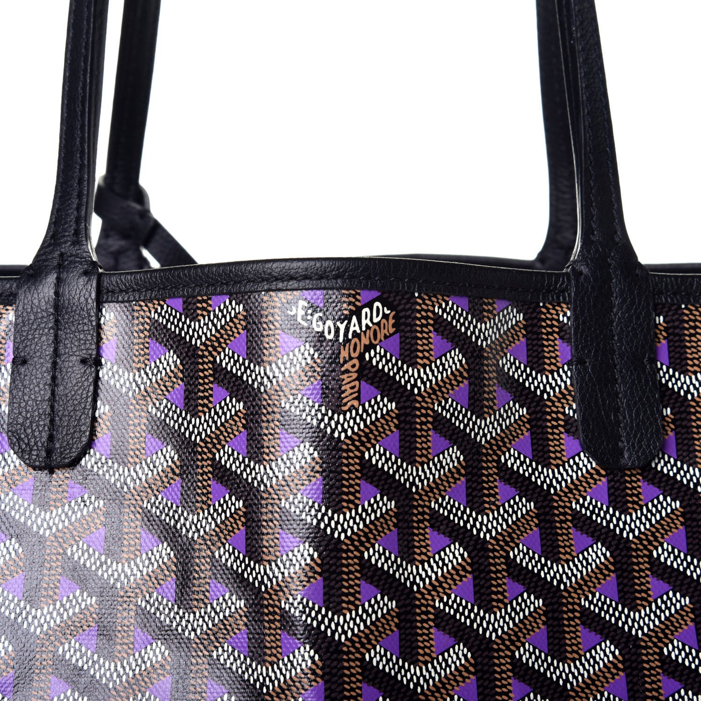 Goyardine Saint Louis Claire Voie PM Black Violet