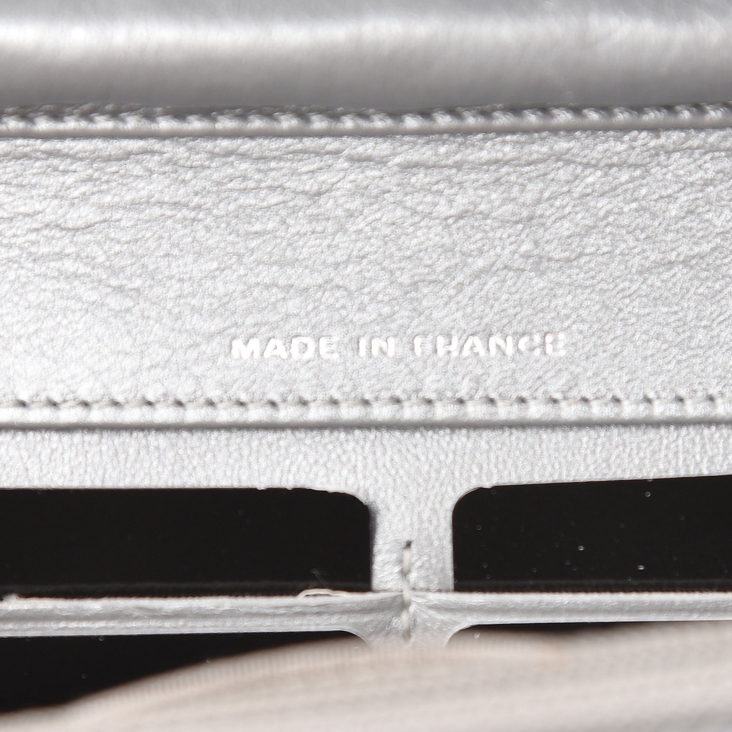 Patent Strass Wallet On Chain WOC Silver