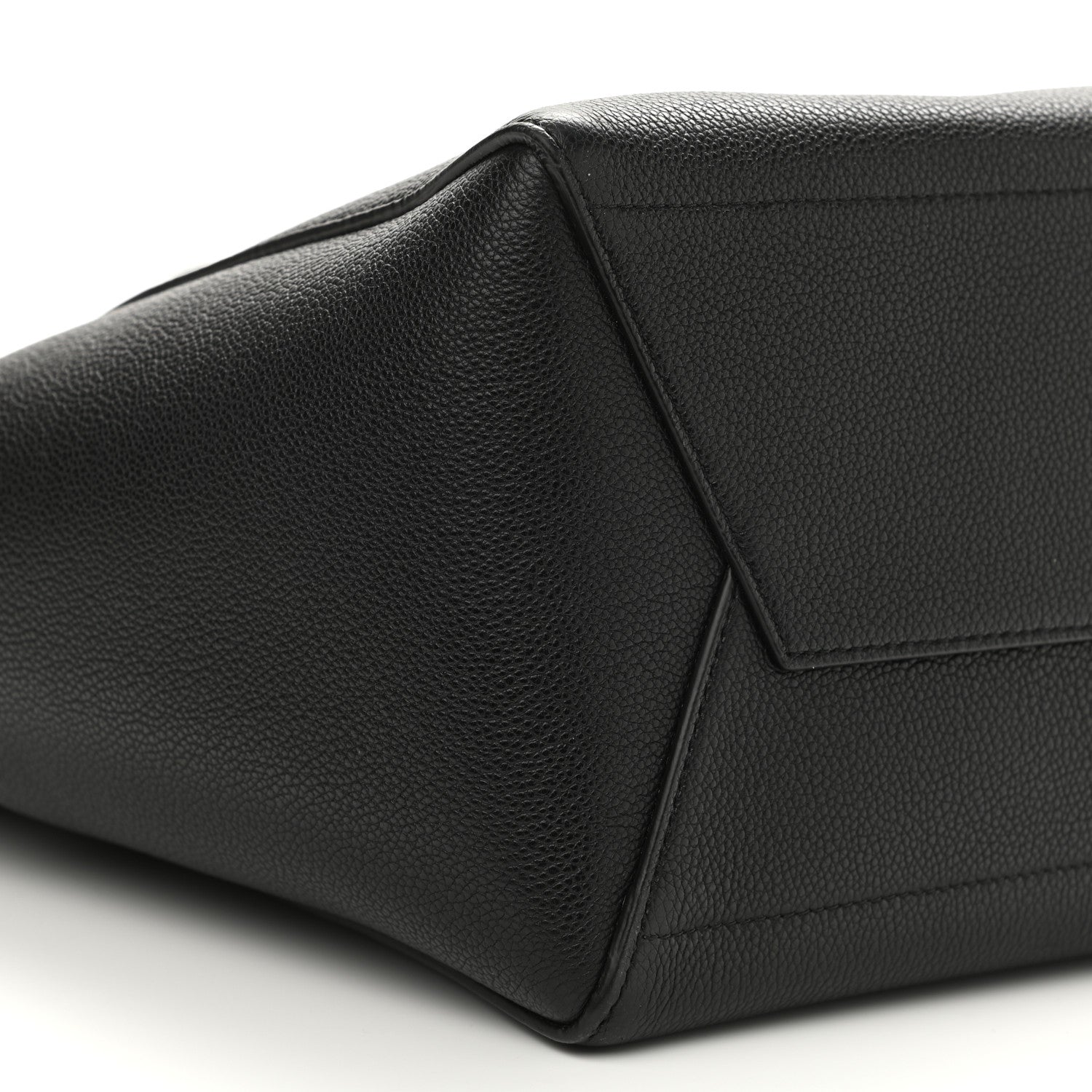 Celine Soft Grained Calfskin Sangle Bucket Bag Black 9 of 12