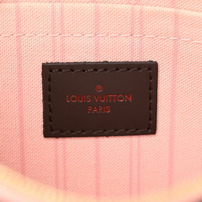 Louis Vuitton Damier Ebene Neverfull MM GM Pochette Rose Ballerine 6 of 6