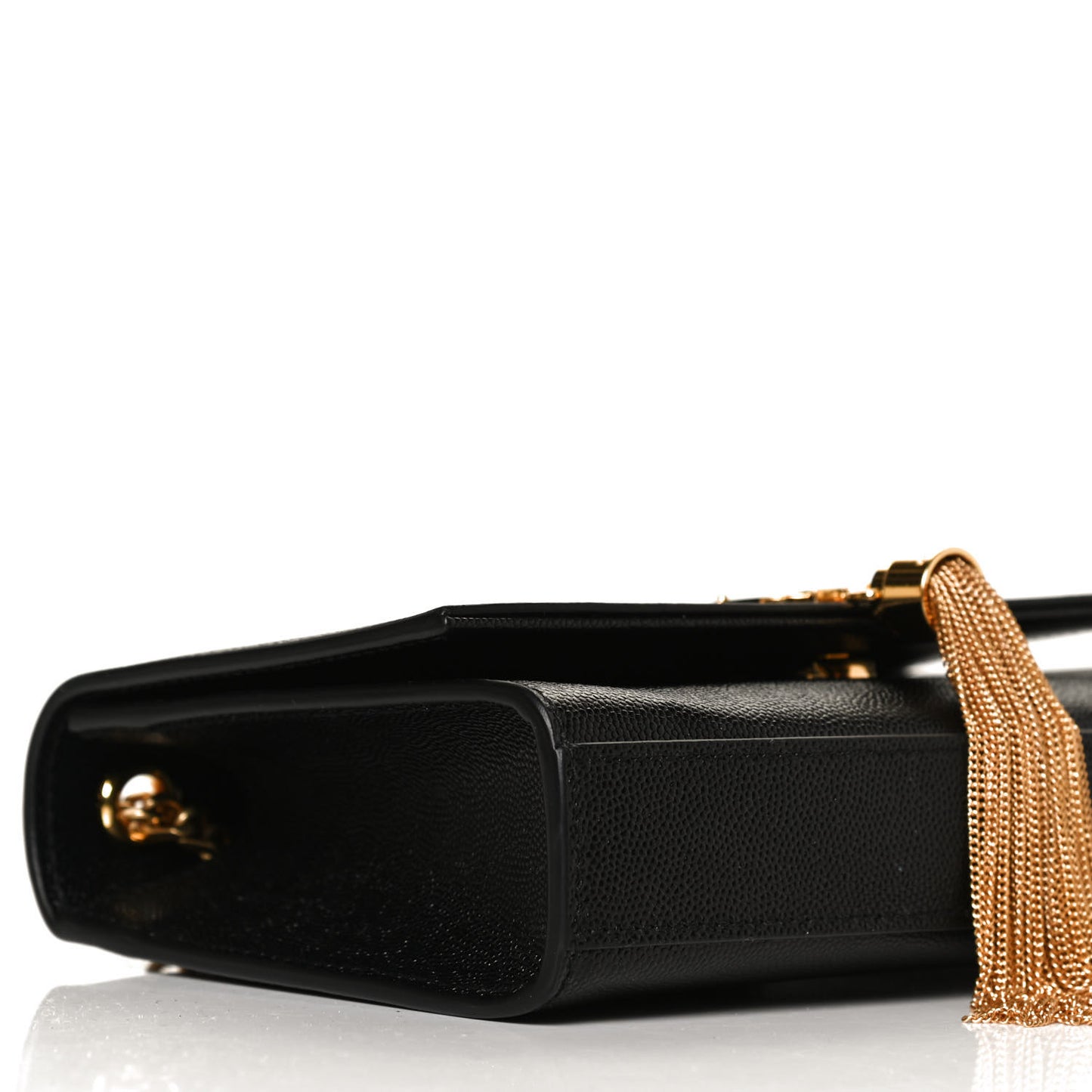 Grain De Poudre Small Classic Monogram Kate Tassel Satchel Black