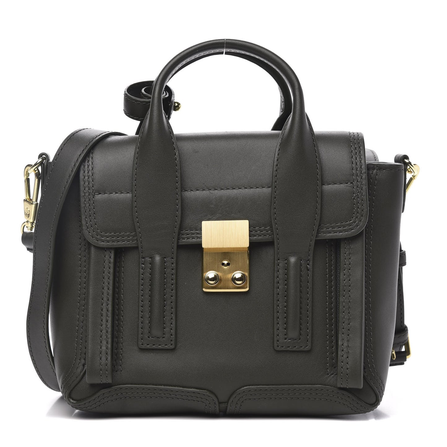 3.1 Calfskin Mini Pashli Satchel Military Green